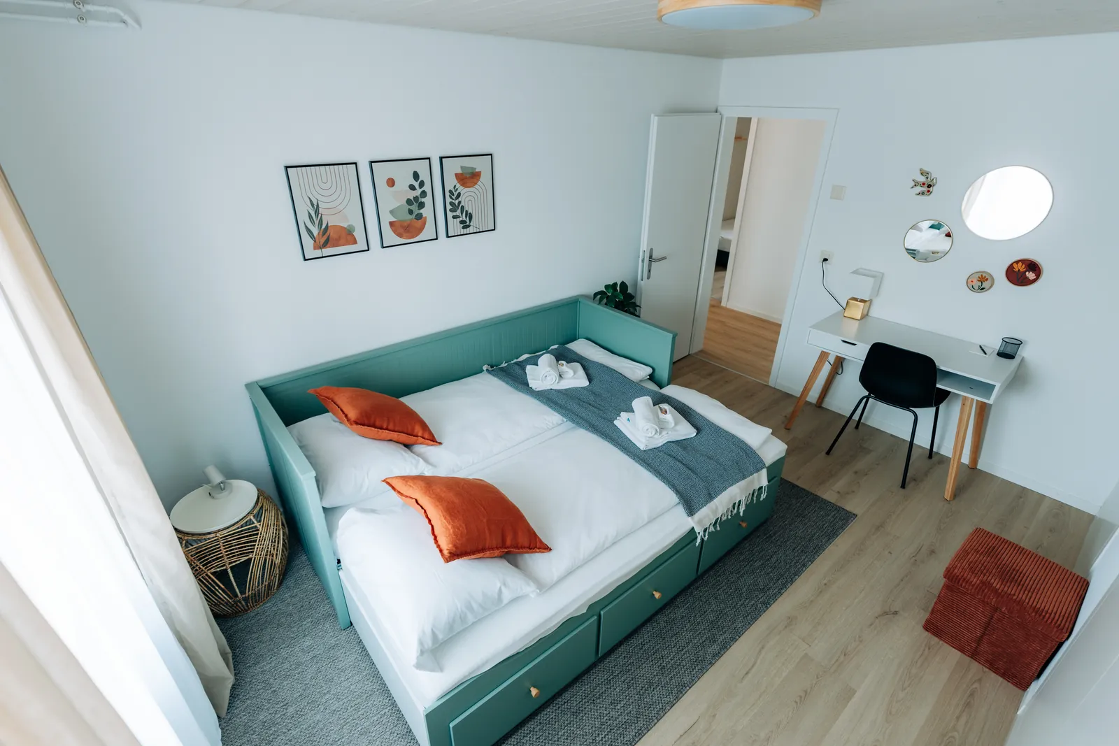 Zweites separates Schlafzimmer der Wohnung Central Suite Two